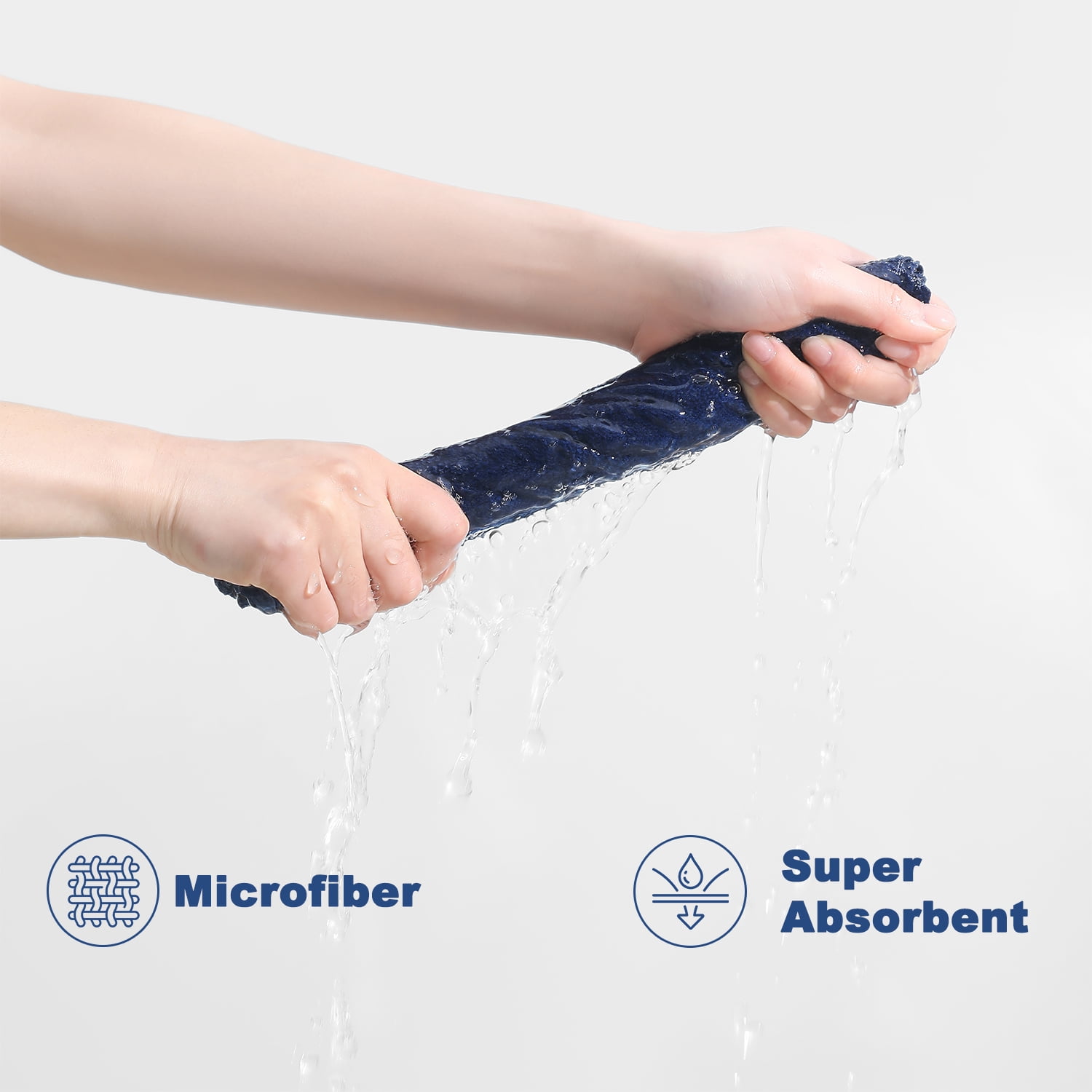 Beartech Microfiber Cleaning Cloth Roll,80 Pack Cleaning Towels,Lint Free Rags Paper Towels & Tear Away Reusable Towels,Washable Shop Rags wipe Cloth,Wash Cloths Dish Rags for Car Kitchen Window