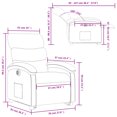 thumbnail image 4 of vidaXL Electric Stand up Recliner Chair Dark Grey Fabric, 4 of 5