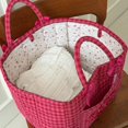 thumbnail image 5 of Car Storage Basket Organizer, Large Capacity Quilted Fabric Bin with Handles, Foldable Car Trunk Back Seat Storage for Groceries, Home Closet Use, Style-A, 5 of 6