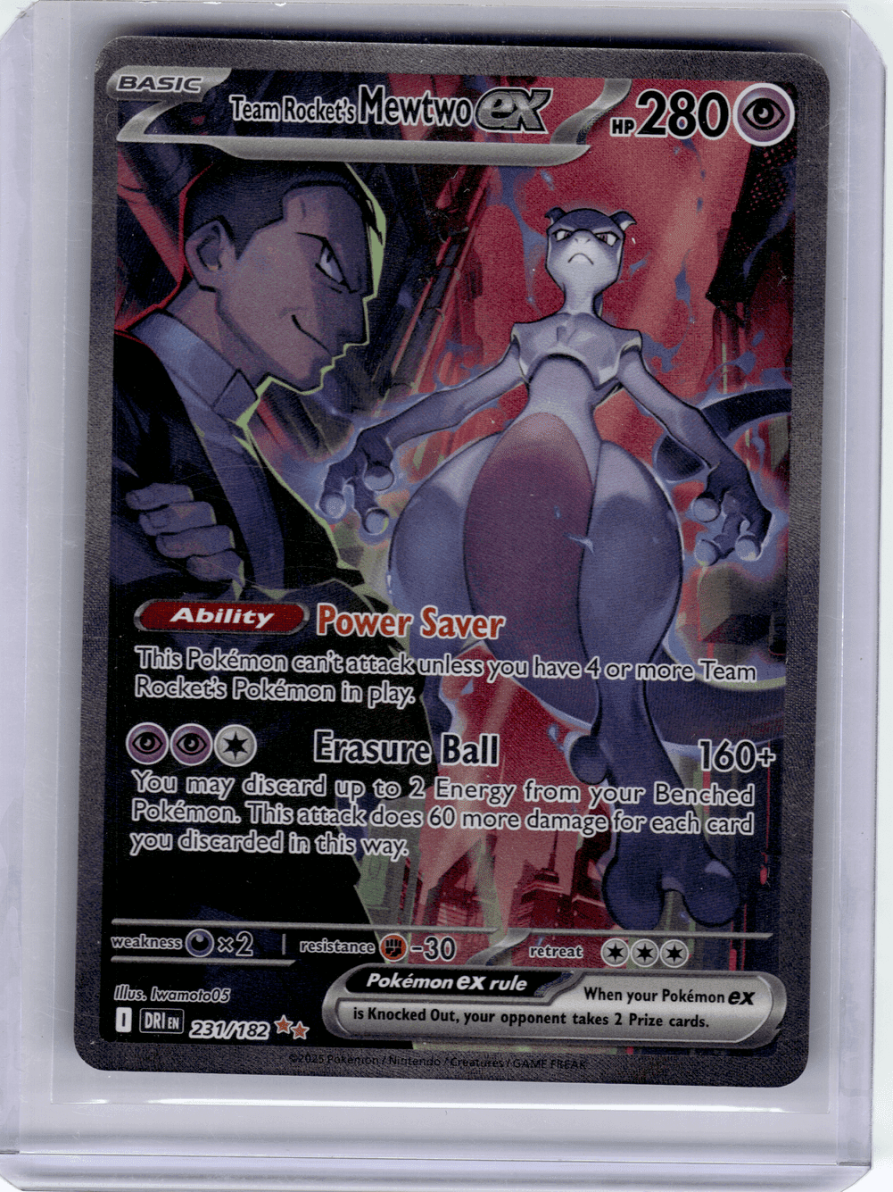 Near Mint 2025 Destined Rivals Team Rocket's Mewtwo EX Special