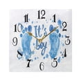 thumbnail image 5 of It's A Boy Wall Clock Decorative Square Silent Non-Ticking Operated Clocks Aesthetic for Bedroom Living Room, 5 of 8