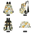 thumbnail image 4 of FORMRS Mini Backpack Purse for Women Travel Daypack Casual Shoulder Bag, Orange Bees, 4 of 7