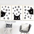 thumbnail image 3 of Three animal cat wall art prints (20 * 25CM), interesting posters, and lovely cat wall art canvases are suitable for living room home decoration., 3 of 4