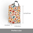 thumbnail image 3 of KLL Autumn Leaves Laundry Hamper,Large Canvas Fabric Lightweight Storage Basket Toy Organizer Dirty Clothes Collapsible Waterproof, 3 of 6