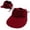 Red, variant on Womens Ruched Ponytail Empty Top Sun Visor Hat, Sport Sun Visors Adjustable Drawstring Nylon UV Protection Outdoor Cap for Beach Golf Running Hiking,9.8"×3.9"(Red)