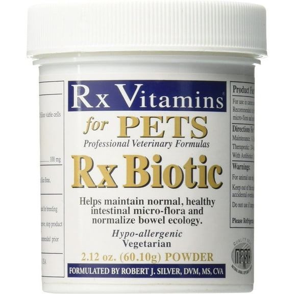 Rx Vitamins for Pets Rx Biotic Probiotic Dogs & Cat Supplement, 2.12-oz