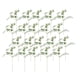 thumbnail image 2 of 20 piezas de hojas de oreja de conejo artificiales, orejas de cordero artificiales, tallo verde, hojas de oreja de cordero falsas rústicas para centro, 2 of 8