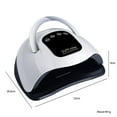 thumbnail image 3 of Aodebiao 320W 72 LED Gel Nail Lamp, Fast Curing Nail Dryer with Motion Sensor & Low Heat Mode, Professional UV Nail Light for Home Salon, 4 Timer Settings, 3 of 8