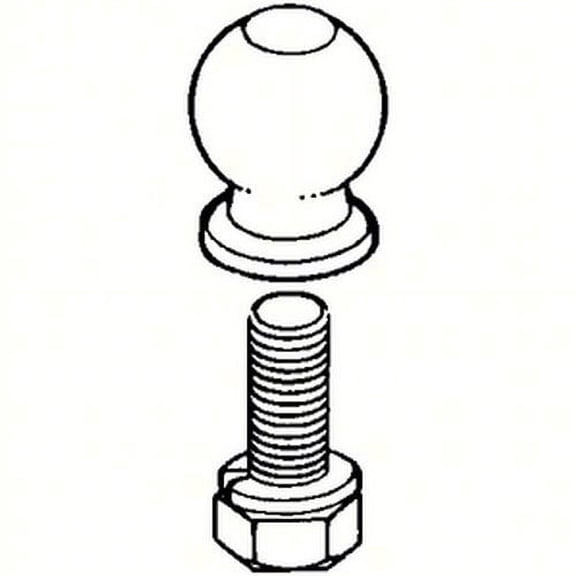 Brophy Products  EI1CC; Ball-Chrome 1-7/8X3/4 Internal Thread