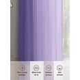 thumbnail image 6 of Purple Ombre Sheer Curtains 108 Inch Length 2 Panels Set for Living Room/Bedroom, Modern Gradient Abstract Art Semi Curtain Sheers Drapes Rod Pocket Curtains Window Treatment Set 52''x108''x2, 6 of 7