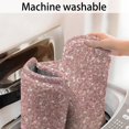 thumbnail image 5 of Pink Glitter White Marble Pattern Bathroom Rugs Mat,Non Slip Microfiber Bathroom Rug,Rubber Backing,Soft Bathroom Mats for Bathroom Floor,Tub and Shower,20x32in(50x80cm), 5 of 5