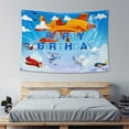 thumbnail image 6 of Airplane Birthday Backdrop Airplane Birthday Decoration Banner for Kids Time Flies Theme Aircraft Happy Birthday Party Background for Flying Enthusiast, 6 of 8