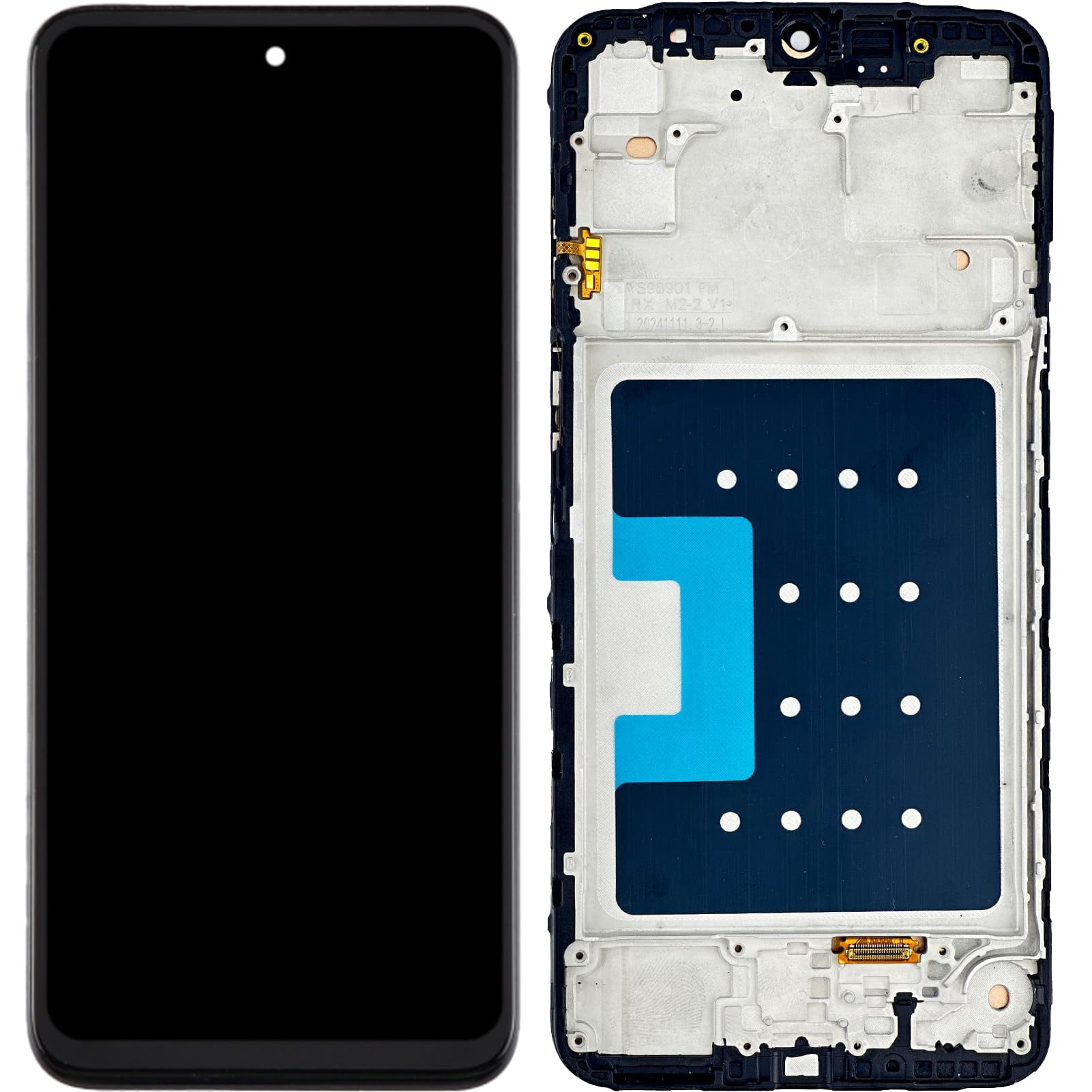 Screen Replacement for Samsung Galaxy A16 5G (SM-A166B / A166P / A166E), 6.7-Inch Incell LCD Display Touch Digitizer Assembly with Frame – Black – Repair Tools Included