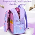 thumbnail image 6 of Kivdit School Backpack for Girls,Luminous School Bag for Kids Teens,Large Capacity Bookbag,Purple, 6 of 9