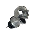 thumbnail image 1 of Aireador de vino con forma de calavera, vertedor de whisky, regalos únicos de recuerdos de Halloween, regalo de vino perfecto para los amantes de las calaveras (níquel), 1 of 1