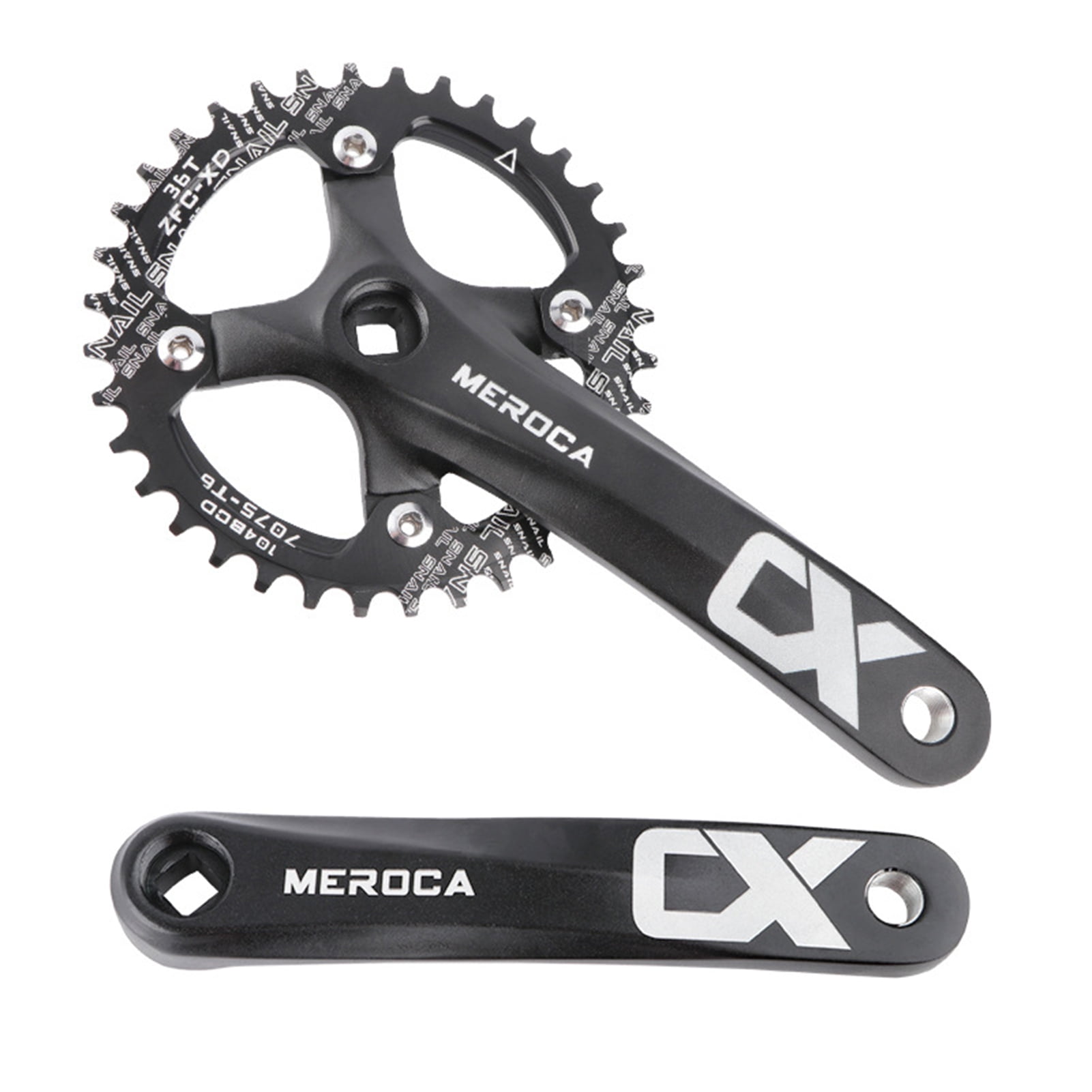 Bike 44T 170mm Aluminum Crankset Single Speed chainwheel Fit Crank cycling New Bike 44T 170mm Aluminum Crankset Single Speed chainwheel Fit Crank cycling New
