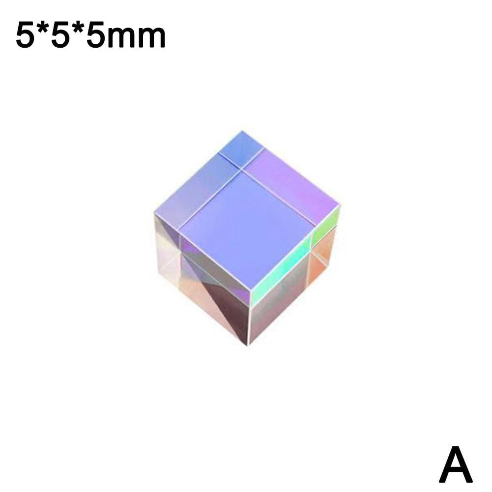 Optical Glass X-cube Dichroic Cube Prism RGB Combiner Splitter Gift Soft Well 