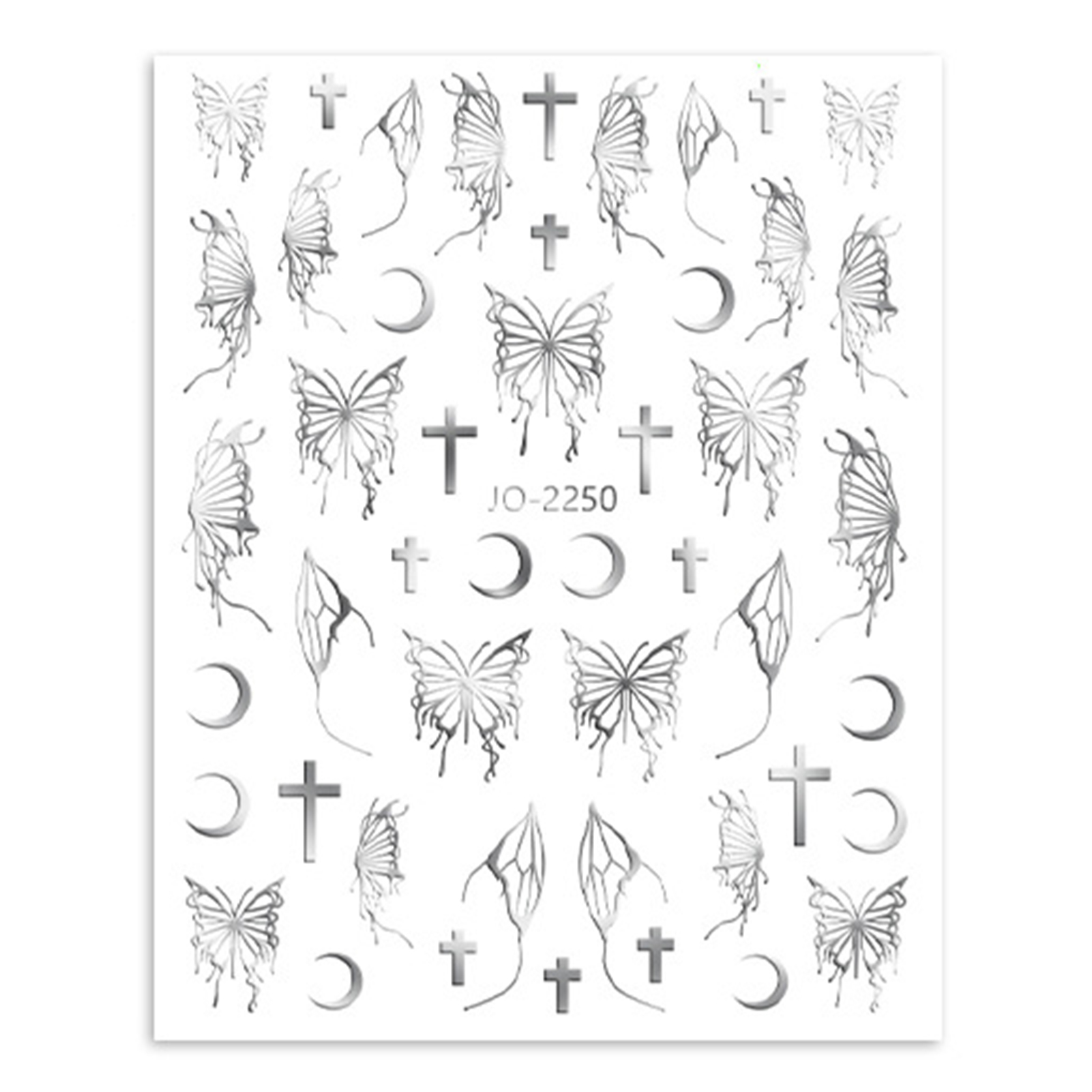 Hesroicy 3Pcs Nail Art Stickers Beautifully Decorative Paste Easily Self Adhesive DIY Paper 3D