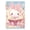 Cute Bunny Read Book, variant on Haosy Raining Hearts Notebooks 1-subject Journal 60 Sheets A5 College Ruled Paper Detachable Ring 8.3"x5.7"