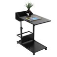 thumbnail image 3 of Portable Removable Laptop Desk with Wheels, Drawer, Bed Sofa Books Snack, Storage Drawer for Remote Control, Sundries, Electronics, Solid Structure, 3 of 8