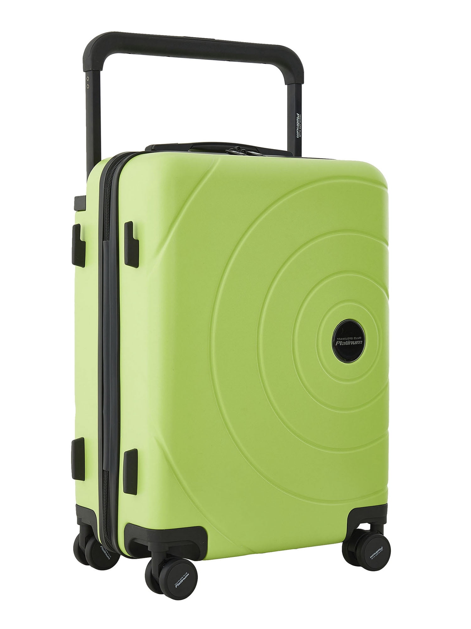 Travelers Club 2pc Rolling Hard Case Travel Luggage Set with Extra Wide Telescopic Handle , Lime