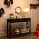 thumbnail image 4 of Qinaqin 43 inch Slim Moderno Madera Console Mesa con 2 Cajones para cm de Alturaallway Living Sala y Behind Sofá (Black Color), 4 of 7