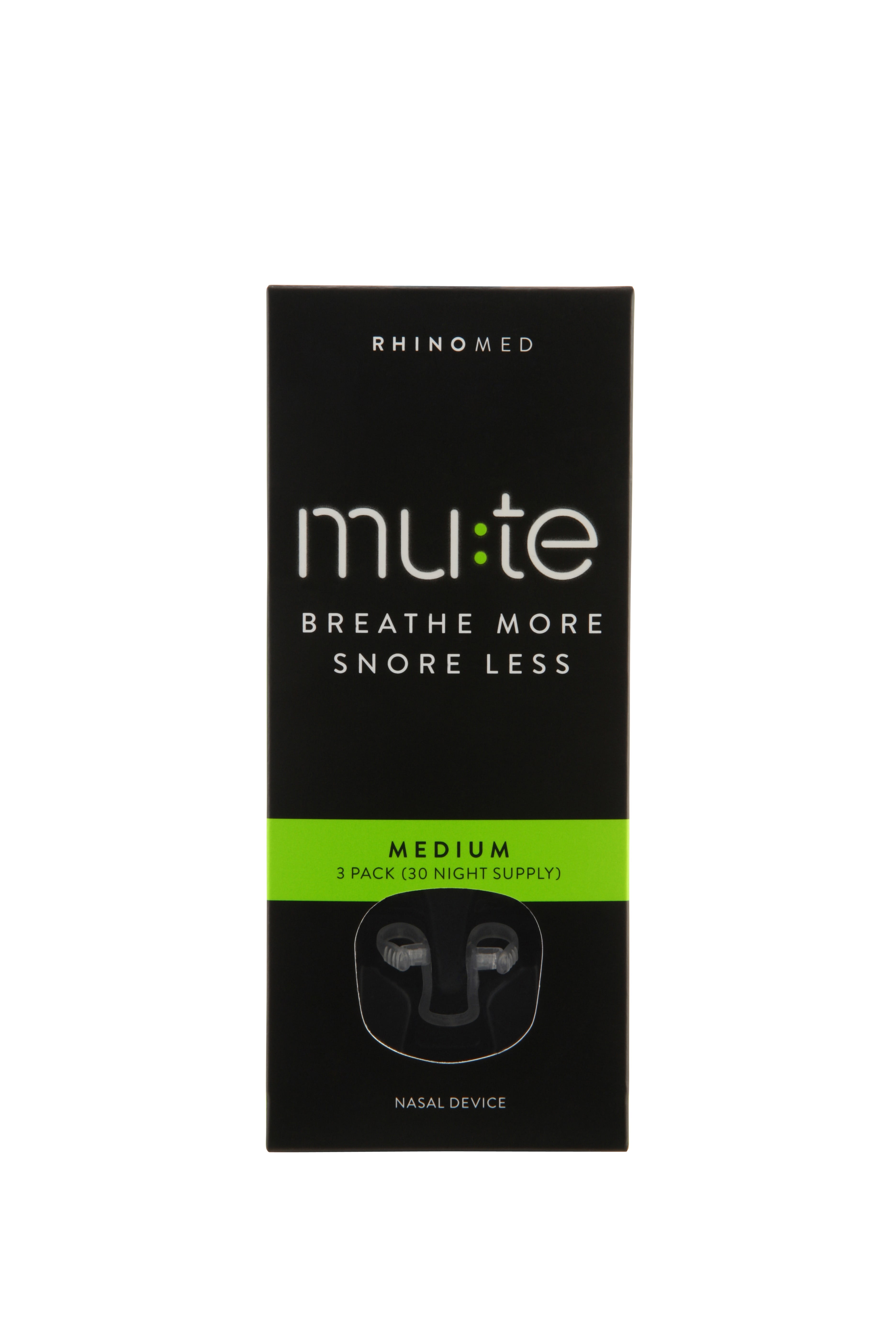 Mute Stop Snore Nasal Device, Medium, 3 Ct