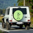 thumbnail image 2 of Yuyamidu Frog Spare Wheel Tire Cover Green Leaf Wheel Spare Tire Covers St. Patrick's Day Spare Tire Cover Wheel Protector for SUV, Camper, Truck, RV, Travel Trailer, 2 of 5
