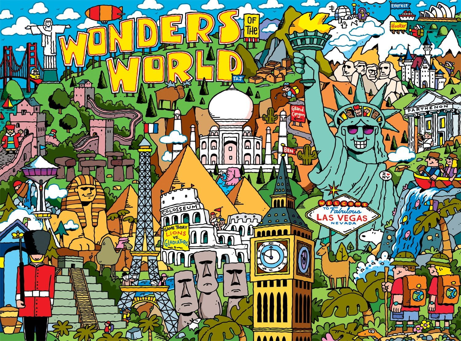 Wonders of the World 1000 Piece Puzzle