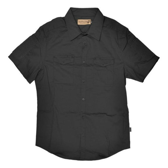 Hazard 4 MECHANIC COLLAR STRETCH WORK SS SHIRT - BLACK X-Large Black