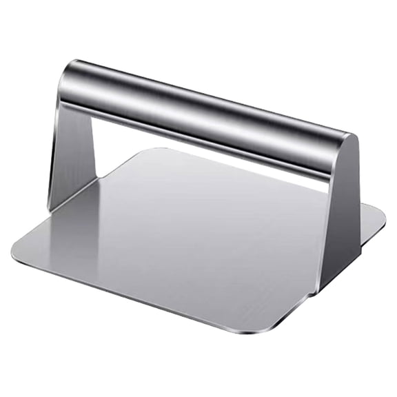 HomeLife Stainless Steel Hamburger Press with Handle Square Round Non-stick Food Grade Grill Griddle Meat Bacon Steak Burger Manual Smasher Tool Kitchen Gadgets