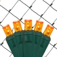 thumbnail image 5 of Wintergreen Lighting Orange Net Lights LED Mesh Lights Christmas String Lights, 4' x 6', 100 Lights - Green Wire, 5 of 5