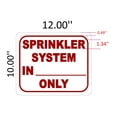 thumbnail image 2 of SPRINKLER SYSTEM IN ________ONLY SIGN ( ALUMINIUM 10x12 -Rust Free )(ref-2022-4), 2 of 4