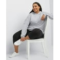 thumbnail image 5 of Hanes EcoSmart Women's Fleece Hoodie (Plus Size) Light Steel 4X, 5 of 5