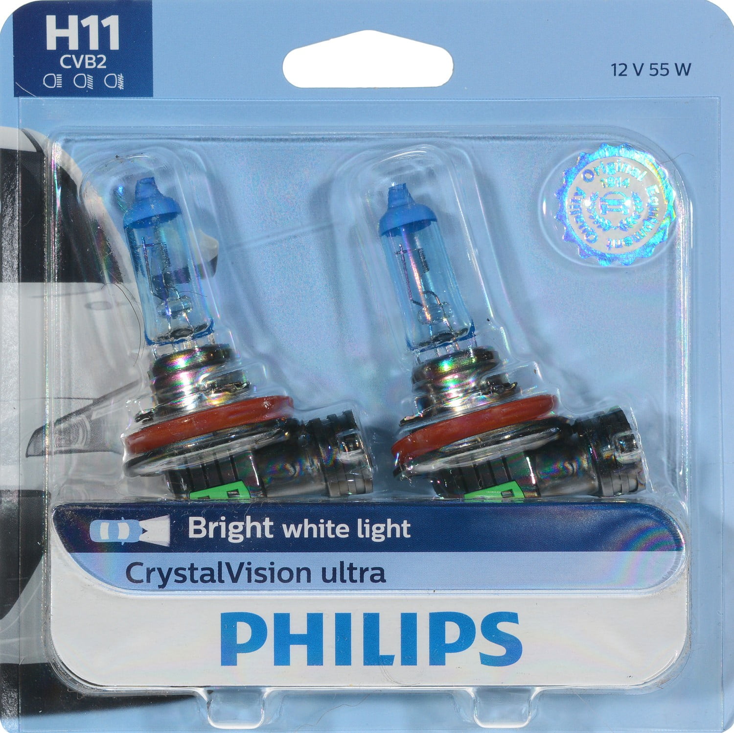 Филипс h11. Philips Crystal Vision h11. Автолампа h11 12v 55w (pgj19-2) Crystal Vision 4300k 12362cvb1 Philips. Лампы Philips White Vision h11. H11 Crystal Vision cvb1.