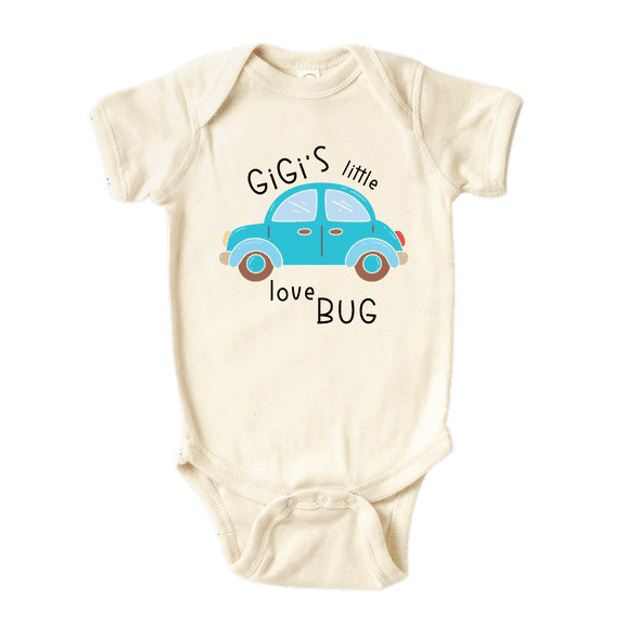 Gigi's Little Love Bug Baby Bodysuit Newborn Outfit Baby Shower Gift 3-6m Natural