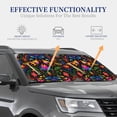 thumbnail image 4 of Haiem Mexican Flower Traditional1 Car Windshield Sun Shade (2 Pieces) Foldable Windshield Sun Shade Car Accessories for Truck SUV Pickup-Small, 4 of 7