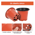 thumbnail image 2 of Macetas Plástico Decorativa Plántula Cactus 100pcs 3.6 Pulgada Macetas De Plástico Xtellar cafe, 2 of 4