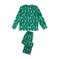 thumbnail image 5 of Qiylii Christmas Tree Pattern Family Matching Clothes Sleepwear Long-Sleeved Tops + Trousers Pajamas Set, 5 of 9