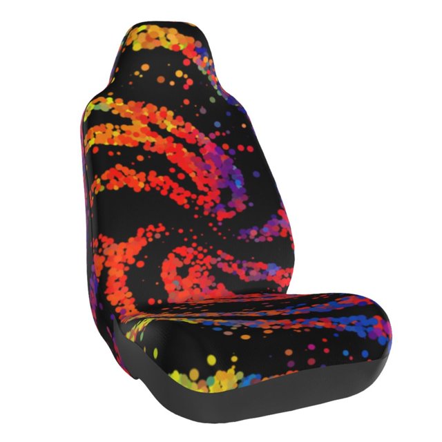 Balery A Bright Abstract Funda de Asiento para Auto con Diseño - Cubierta Frontal Suave y Transpirable con Protector Antideslizante- 1 Unidad