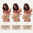 thumbnail image 4 of Faja de soporte para el abdomen y la pelvis durante el embarazo, banda para el vientre transpirable, 1 juego, color carne, tamaño mediano, 4 of 7