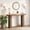 Brown, variant on Fluted Console Table – 42.5" Narrow Entryway Sofa Table with Storage Shelf, Sturdy Wood-Look Finish, Space-Saving Design for Hallway, Living Room, Foyer