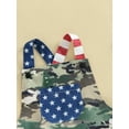 thumbnail image 6 of Kids Toddler Baby Boy Camouflage Overalls Shorts Striped Star Sleeveless Jumpsuit with Pockets Casual 4th of July Romper, 6 of 9