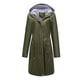 thumbnail image 2 of Abrigos de Invierno Para Mujer Chaqueta de Lluvia Sólida Chaquetas Al Aire Libre Impermeable Con Capucha Impermeable A Prueba de Viento Odeerbi ODB173214, 2 of 5