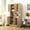 Oak, variant on 70.87 - inch Tall 6 - Door Wardrobe 1 Drawer 1 Open Shelf for Bedroom Rustic Oak Easy to DIY Clean