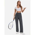 thumbnail image 4 of High Waisted Elastic Wide Leg Yoga Pants for Women with Pockets Casual Sportswear Pants, 4 of 5