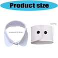 thumbnail image 3 of 2PCS Decorative Collar Wrist Cuffs Sleeve Cover Professional Dress Shirt Enhancement Accessories for Formal Meeting, 3 of 8
