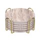 thumbnail image 4 of Portavasos de Hierro Metal Unique Bargains 2uds Almacenamiento Estante Redondo y Cuadrado Oro, 4 of 6
