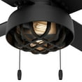 thumbnail image 4 of Restored Hunter Fan 52 inch Contemporary Matte Black Outdoor Ceiling Fan with LED Light Kit and Pull Chain (Refurbished), 4 of 7