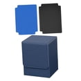 thumbnail image 1 of Caja de baraja de cartas coleccionables shamjiam organizador protector estuche de cartas de juego Premium Azul oscuro, 1 of 8